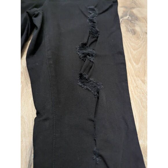14R Torrid Bombshell Skinny Ripped Black Jeans - Picture 2 of 8